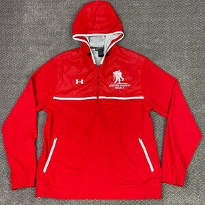 Under Armour Wounded Warrior Project Jacket Hoodie Men's Large Red Infrared
